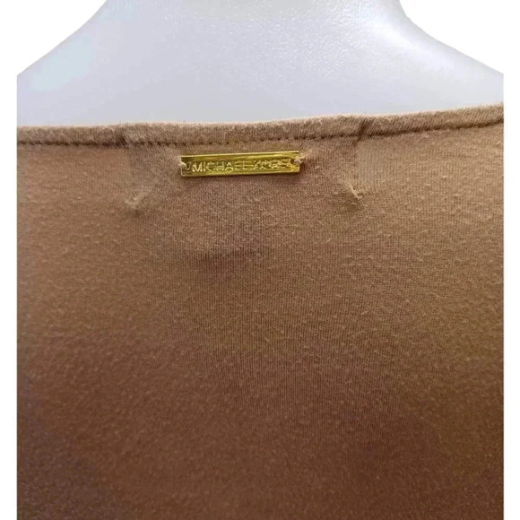 Michael Kors Tan Long Sleeve Top Shirt Size Small - Picture 4 of 8
